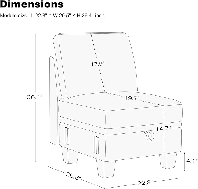 Belffin 22.8” Single Seat Module