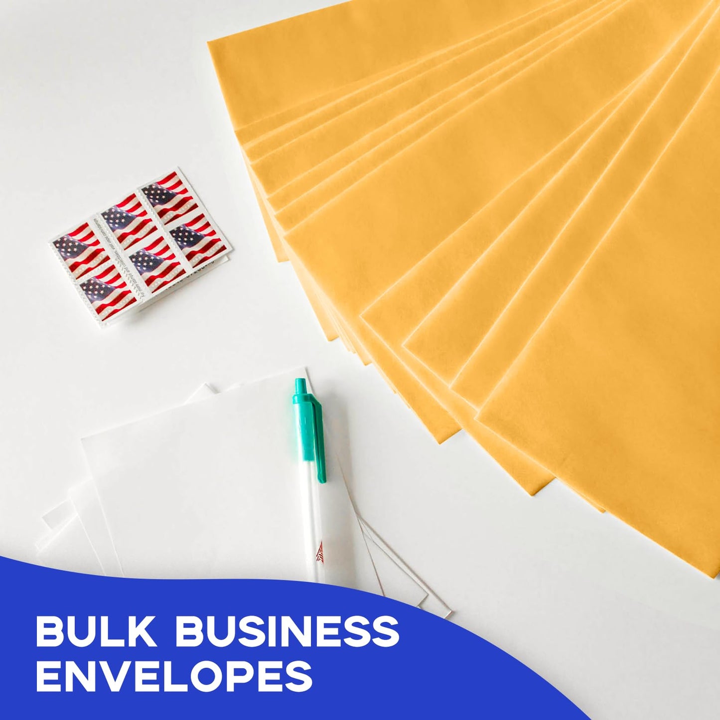 6x9 Manilla Envelopes Self Seal 250 PCS, Goefun Small Brown Kraft Catalog Envelopes 6x9 for Mailing - 100GSM Paper