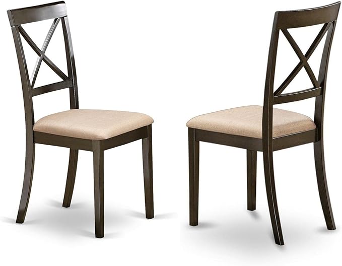 East West Furniture BOC-CAP-C Boston Kitchen Dining Chairs