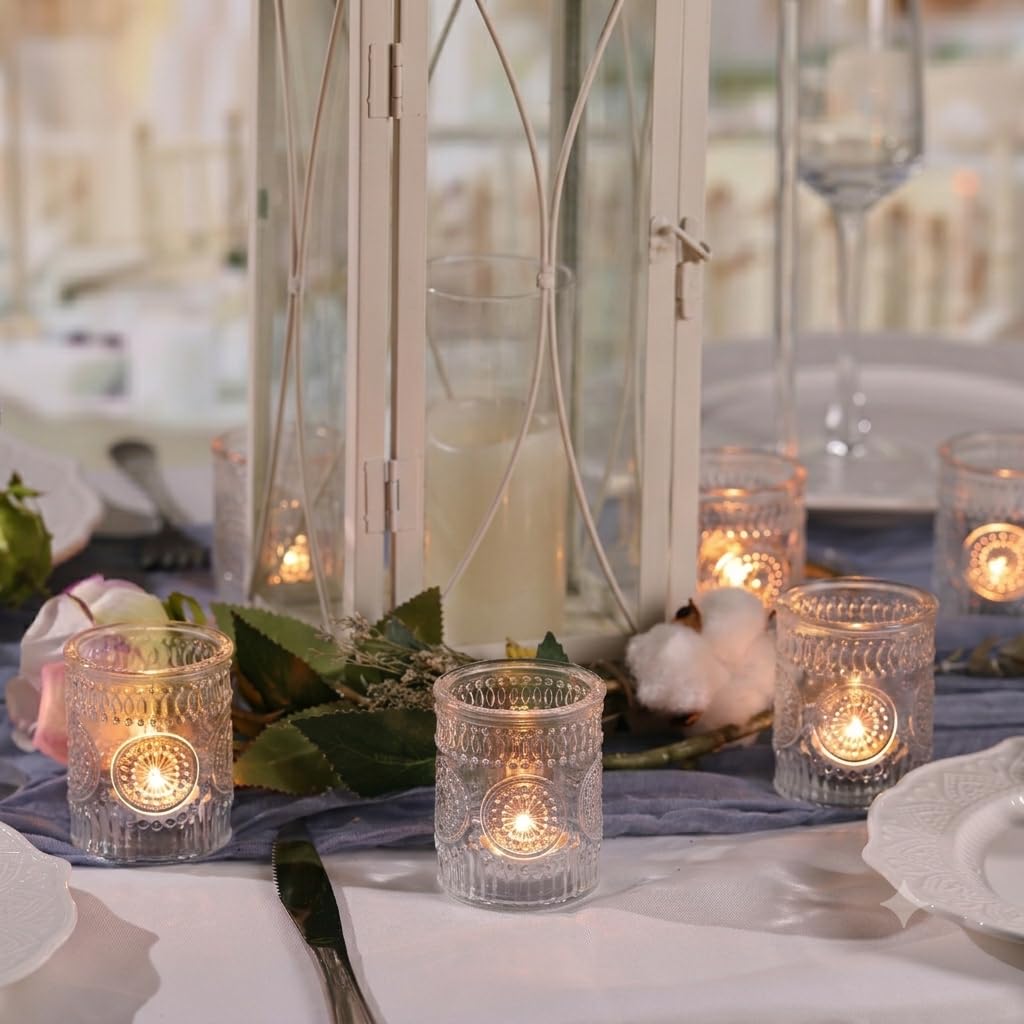 30 Pcs Clear Glass Votive Candle Holders, Wedding Tealight Holders