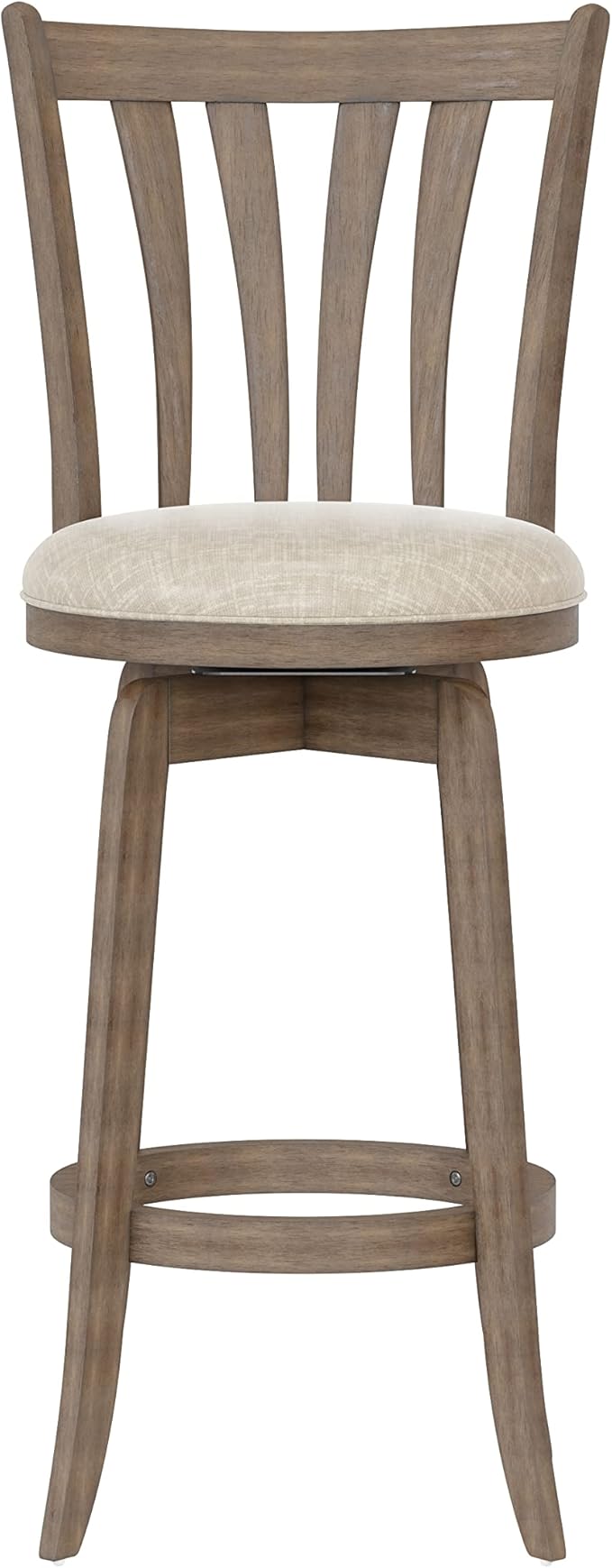 Hillsdale 29.5" Savana Wood Swival Bar Height Stool