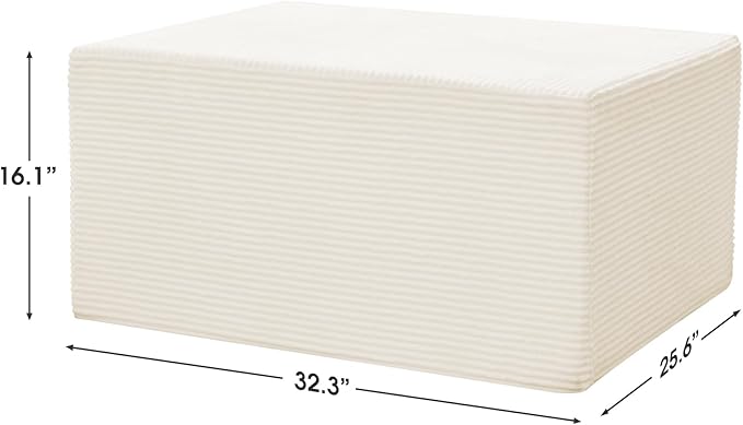 Ottoman for Cloud Sectional Boneless Couches Living Room, Modular Ottoman for