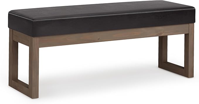 SIMPLIHOME Milltown Large Ottoman Bench