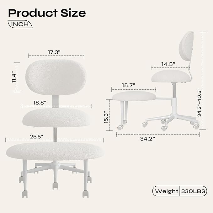 Pinmoco Ergonomic Cross Legged Office Chair