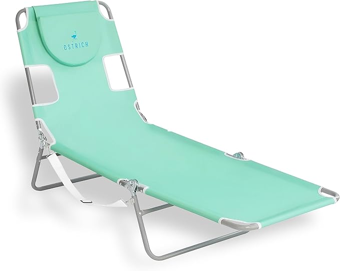Ostrich the Original Chaise 72 x 22 Inch Lounge Portable Reclining Lounger