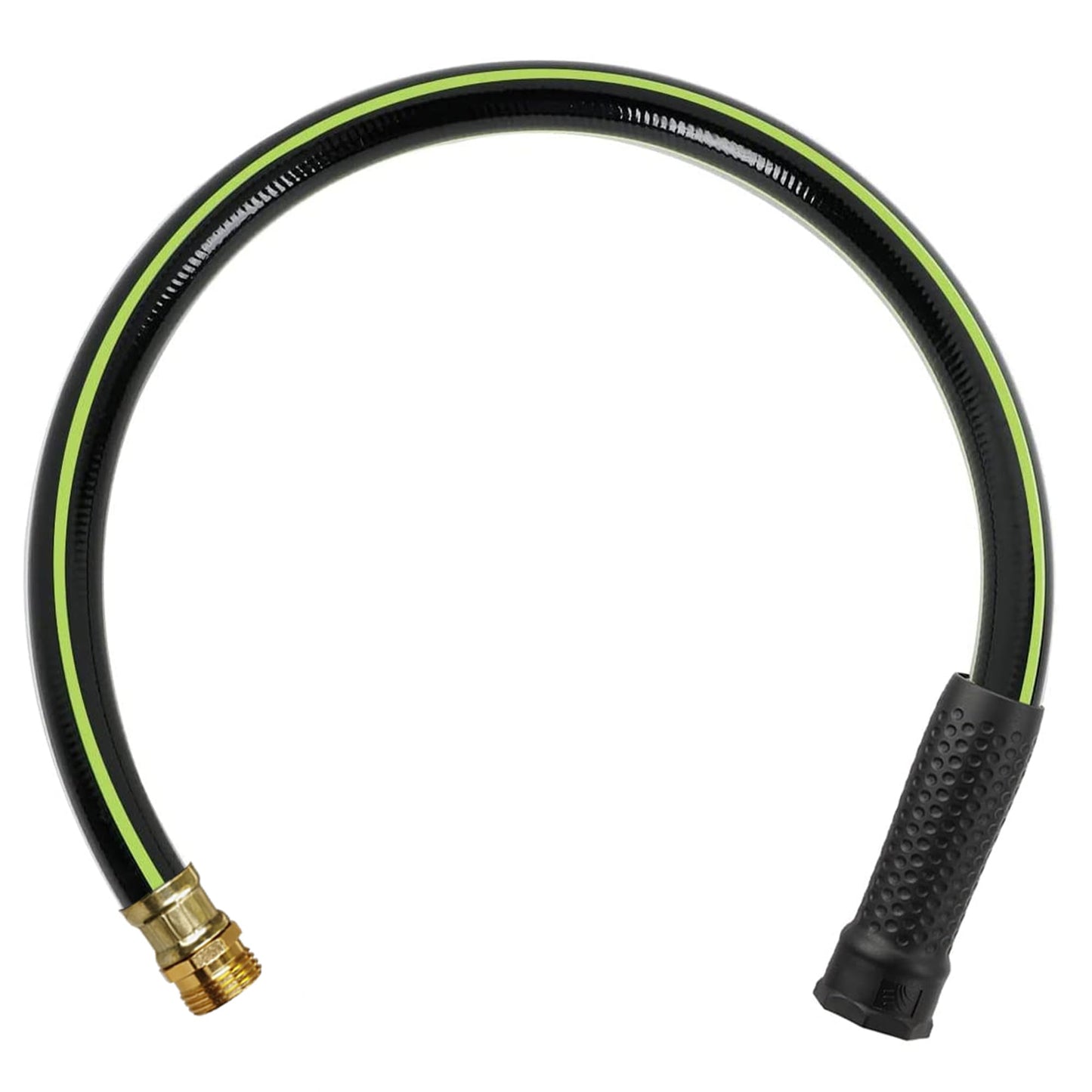 Worth Leader Short Garden Hose 3/4 in. x 2 ft. - Heavy Duty Lightweight PVC Water Hose - Flexible, No Kink, Leakproof, Male to Female Fittings - 200PSI Work & 500PSI Burst, for Lawn & Commercial Use