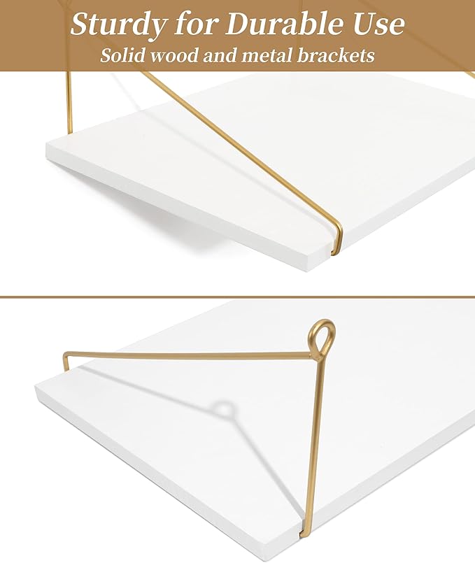 Afuly 12 Inch Deep Floating Shelves