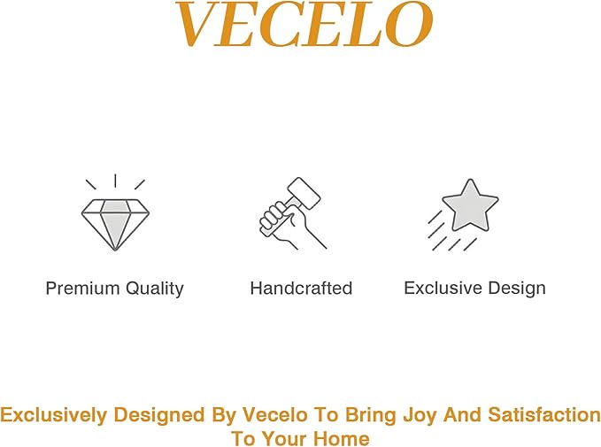 VECELO Modern Side Table, Round Small End Table, Exclusively Designed