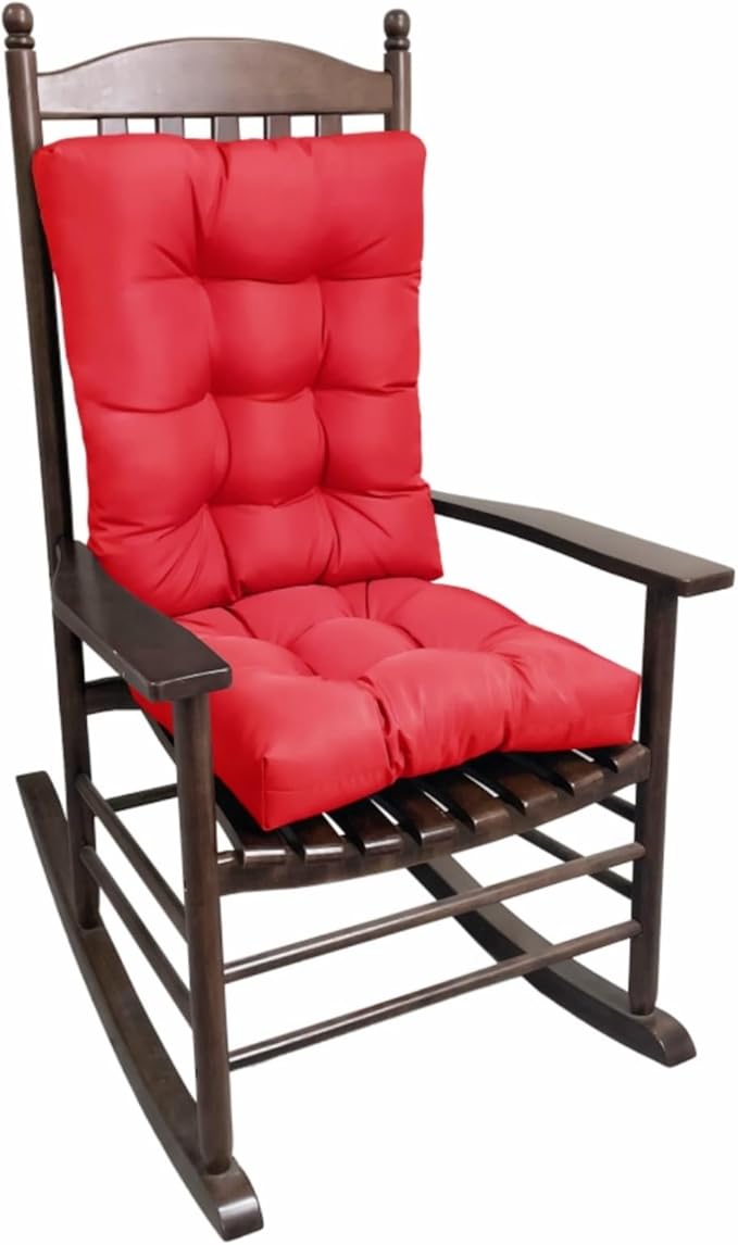 Chair Cushion Set for Rocking Chair, Rocking Chair Cushion, Overstuffed Seat