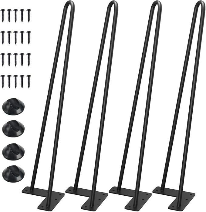 SMARTSTANDARD 18 Inch Heavy Duty Hairpin Furniture Legs, Metal Home DIY Projects