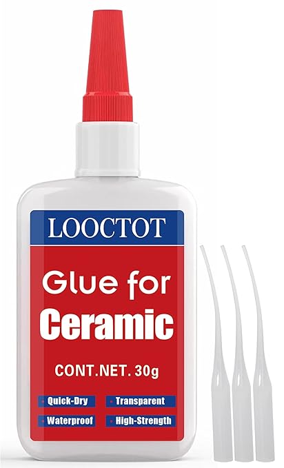 LOOCTOT 30g Ceramic Glue, China Porcelain and Pottery Repair, Super Instant