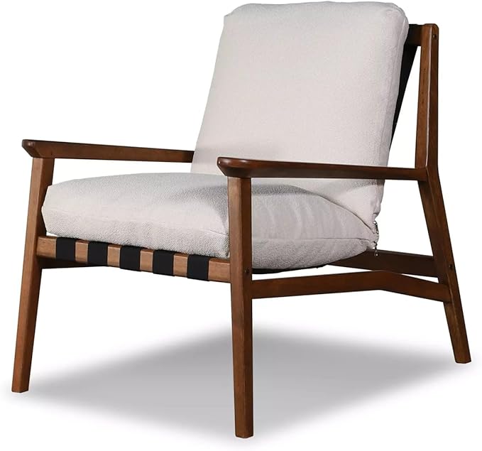Grain Wood Furniture Solid Wood Mid Century Lounge Chair