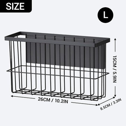 1-Pack Magnetic Laundry Basket, Dryer Ball Holder Lint Bin for Laundry Room | Magnetic Metal Laundry Storage