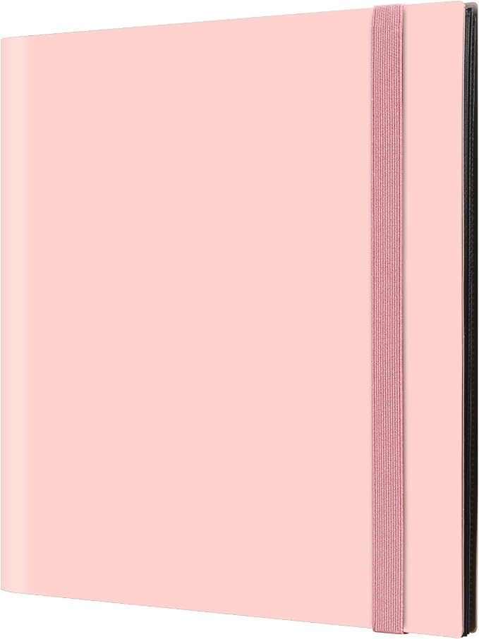 GEAoffice Trading Card Binder, 12 Pockets Card Album Folder Holder, 624 Side Loading Pocket Collection Binder for Yugioh, MTG, Sports & Games Cards, Pink