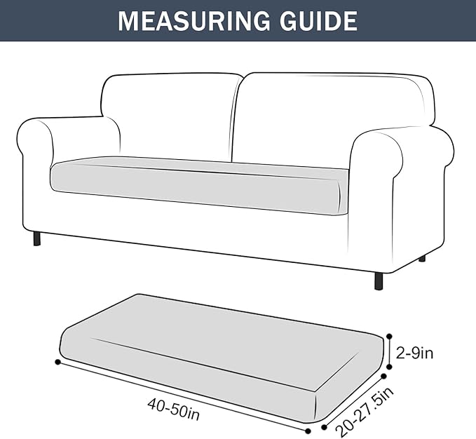 CONRUSER Stretch Cushion Cover, Soft Velvet Plush Cushion Slipcovers Loveseat