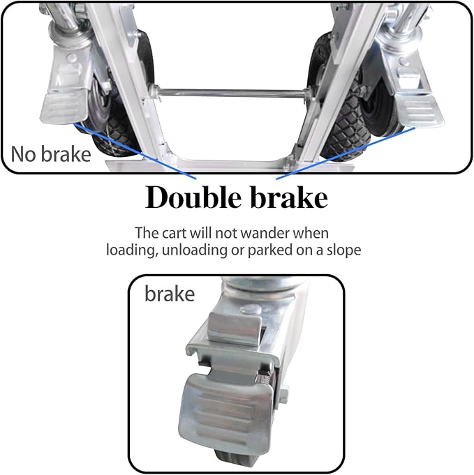 Silver Convertible Hand Truck Dolly Cart