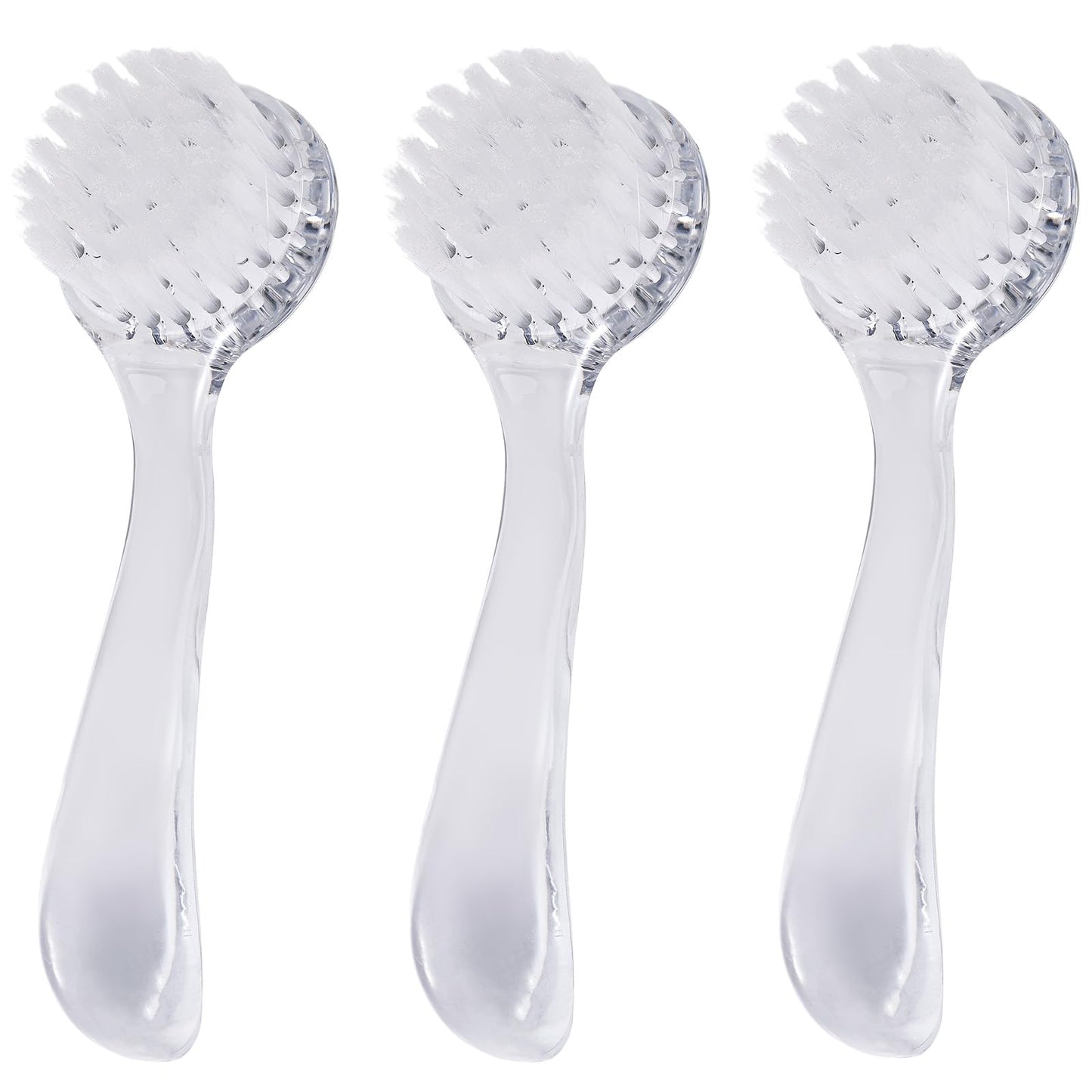 3 Pcs Facial Cleansing Brush, Useekoo Manual Face Brushes for Cleansing and Exfoliating, Face Scrubber to Massage, Deep Pore Exfoliation, Makeup Remove and Skin Care with Soft Bristles
