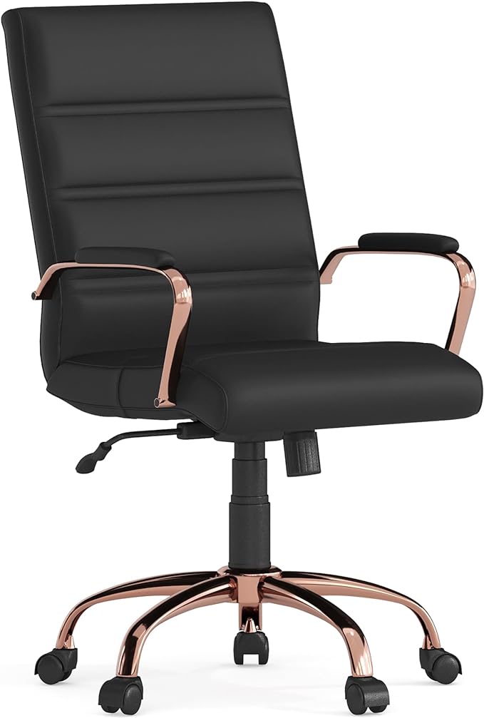 Flash Furniture Whitney Mid-Back Swivel LeatherSoft Desk Chair