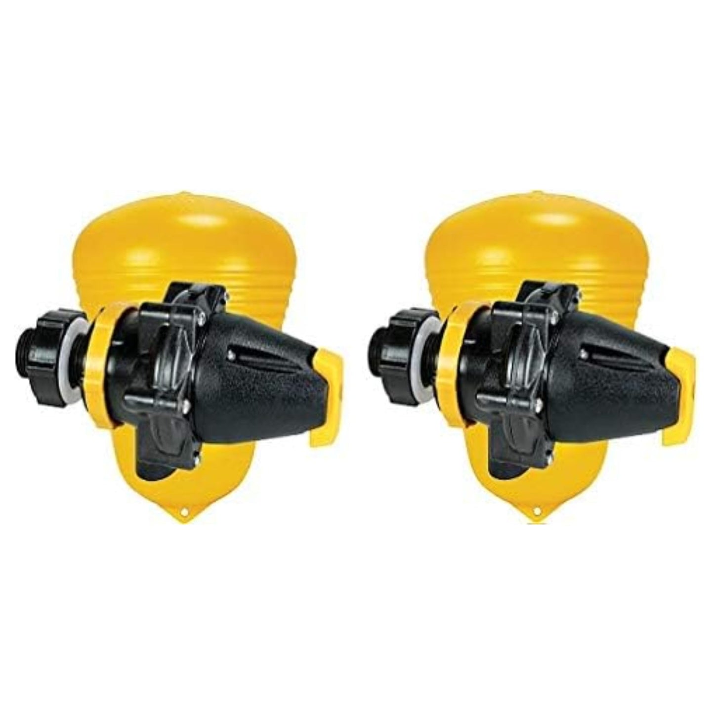 Jobe Valves J-MFV0075DLT 82026 Megaflow Valve 3/4", Yellow/Black – High Flow Float Valve for Livestock Water Troughs, Up to 90 GPM, Underwater Mount, GF Nylon Construction