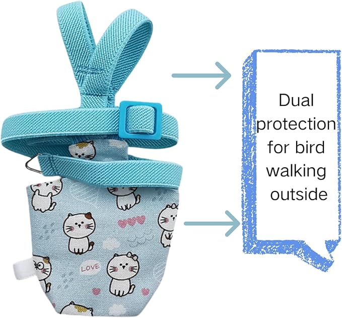 Adjustable Bird Diaper Harness Flight Suit Clothes with 80 Inch Flying Leash Rope for Parrots Conure Cockatiel (Green,Macaw)
