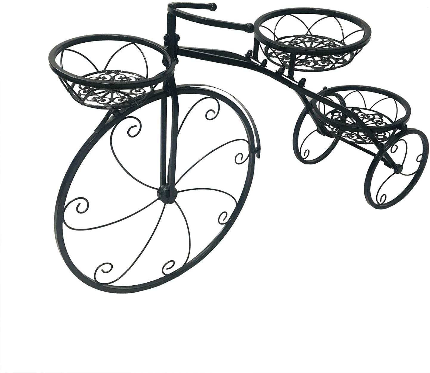 YIYIBYUS Multilayer Plant Stands,Tricycle Plant Stand Flower Pot Garden Cart Stand and Plant Holder Display Rack