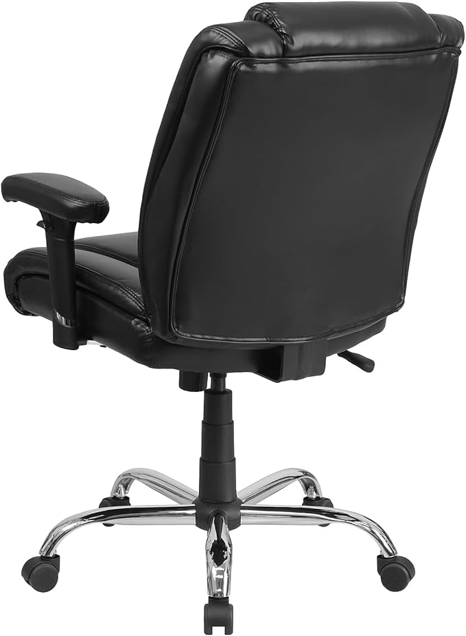 Flash Furniture HERCULES Series Big & Tall 400 lb. Rated Black LeatherSoft