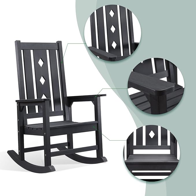Oversized Rocking Chair, Outdoor Rocker