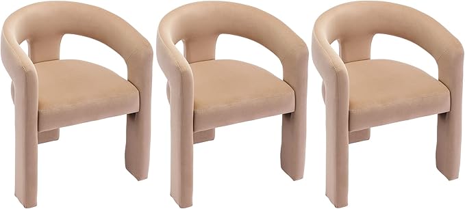 VESCASA Velvet Barrel Dining Chair
