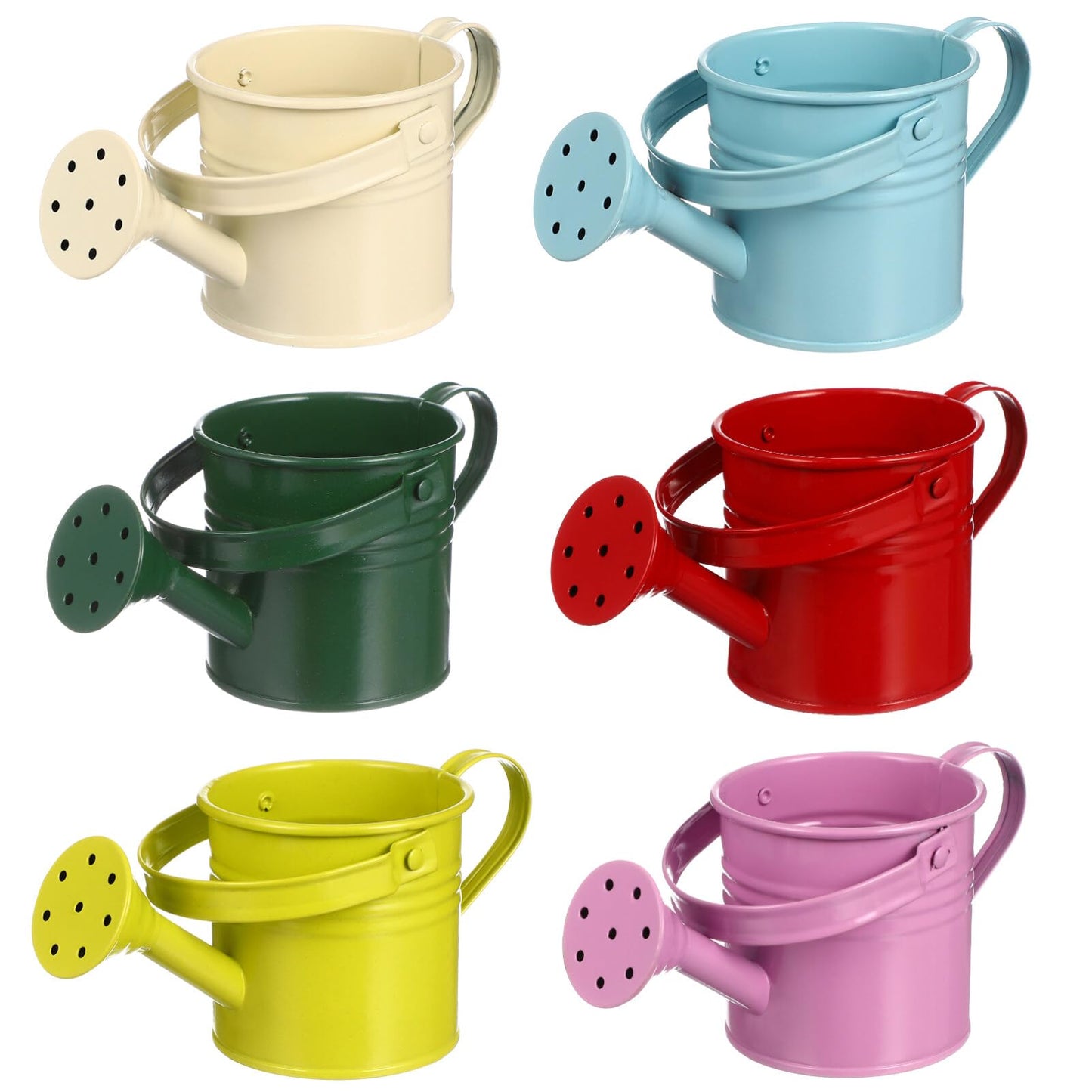6PCS Kids Metal Watering Can Indoor Plants Small Watering Can for Indoor Plants Mini Gardening Tool Tiny Kettle for Gardening