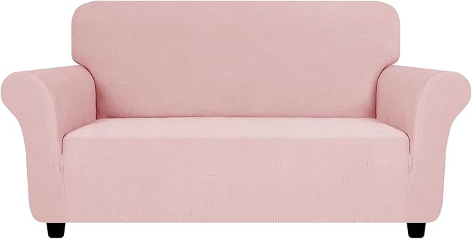 ZNSAYOTX Super Stretch Loveseat Covers, New Striped Love Seat Slipcover
