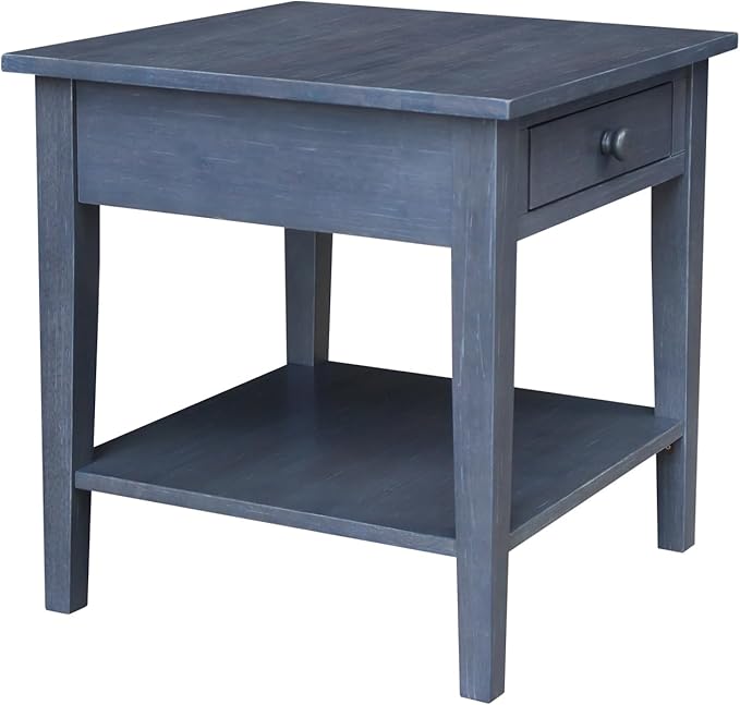 IC INTERNATIONAL CONCEPTS Spencer Gray Wood End Table