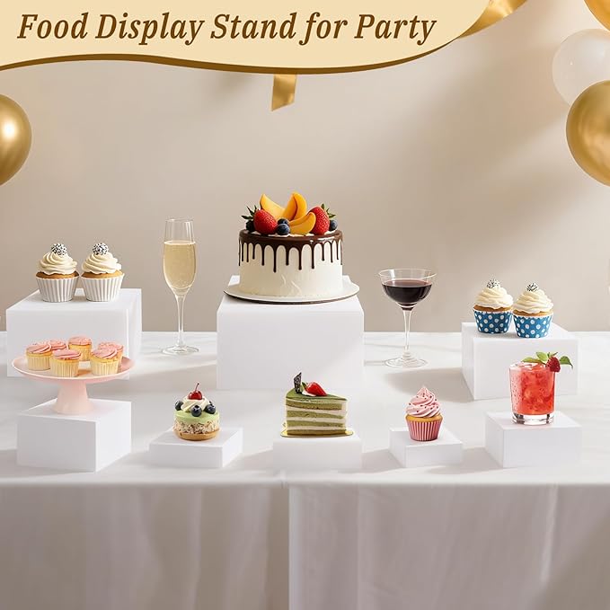 8Pcs Buffet Risers, Large Food Risers