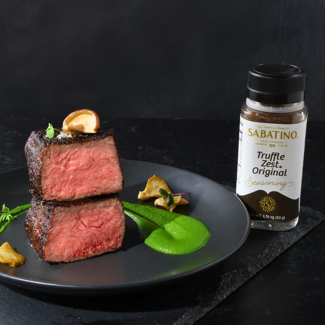 Sabatino Tartufi Truffle Zest Seasoning, The Original All Purpose Gourmet Truffle Powder, Plant Based, Vegan and Vegetarian Friendly, Low Carb, 1.76 oz