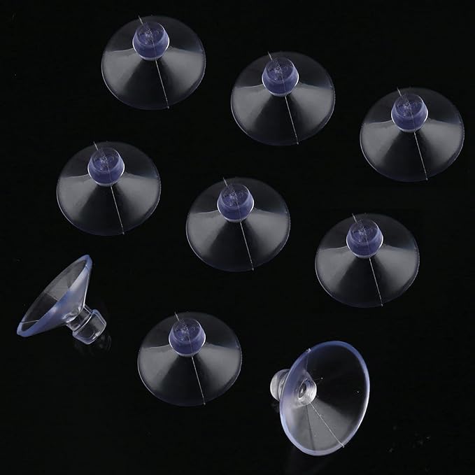 30 Pack Glass Table Suction Cups 18mm Rubber Suction Cup Hangers Without Hooks