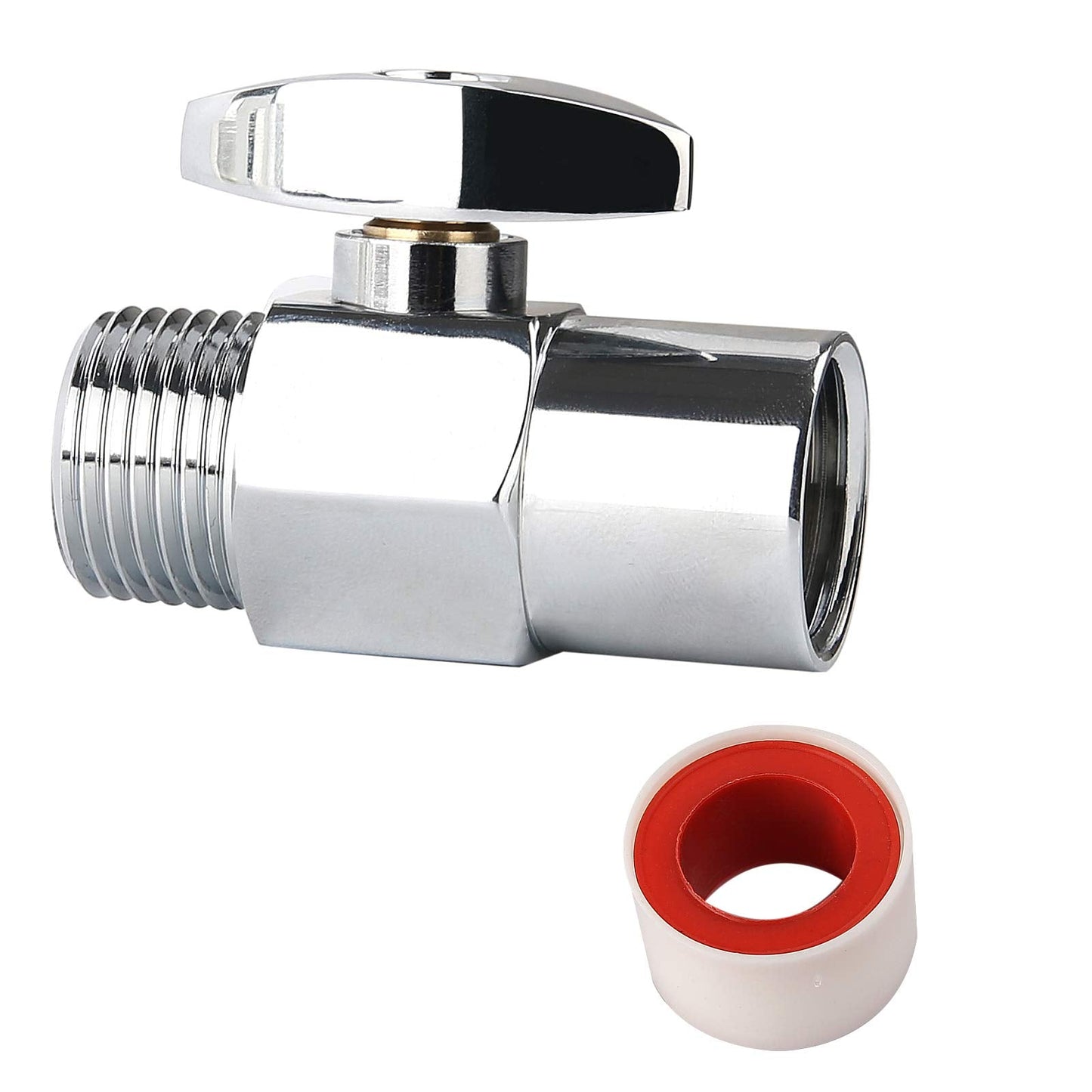 Solimeta Water Shut Off Valve, Shower Head Water Saver, Shower Head Flow Restrictor, Shower or Garden Water Flow Control Valve 1/2"NPT