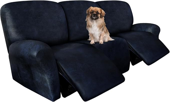 ANARACHON Recliner Couch Cover Leather Look Recliner Sofa Covers
