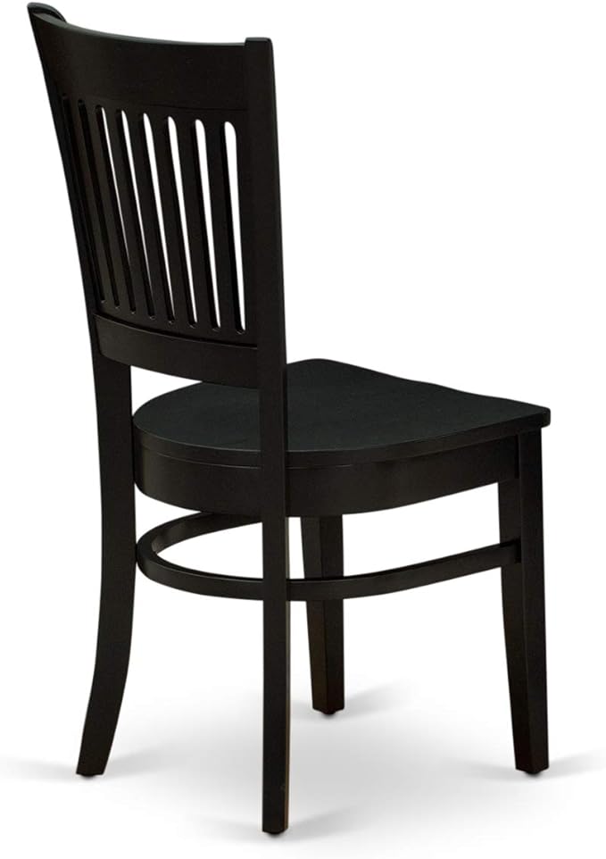 East West Furniture ANVA3-BLK-W 3 Piece Kitchen Table Set