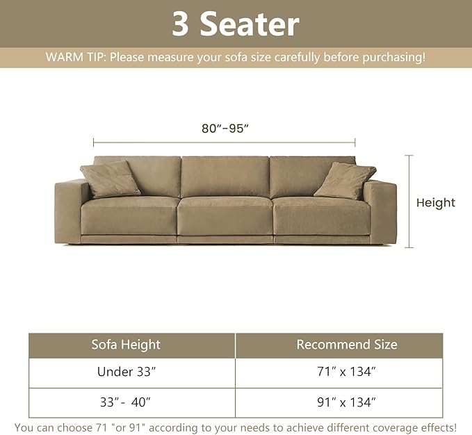 MYSKY HOME Boho Couch Cover White Sofa Covers