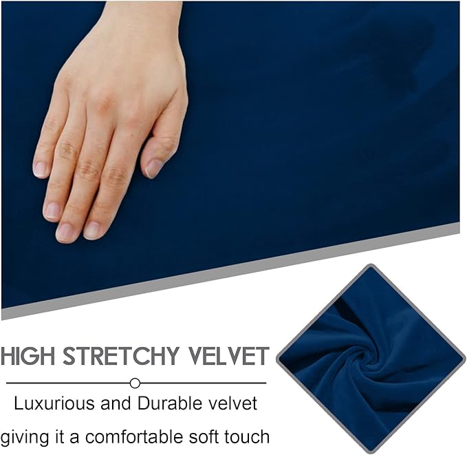 ULTICOR Velvet 8-Pieces Recliner Sofa Covers Stretch Reclining Couch Covers