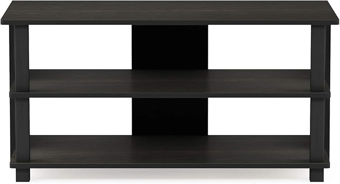 Furinno Sully 3-Tier Stand for TV up to 40, Espresso/Black
