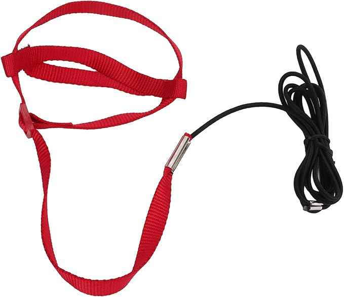 Elastic Parrot Harness Leash Bird Leash Bite Proof Harness Adjustable Parrot Flying Training Rope with Metal Hook Nylon Webbing for Cockatiels Walking (S)