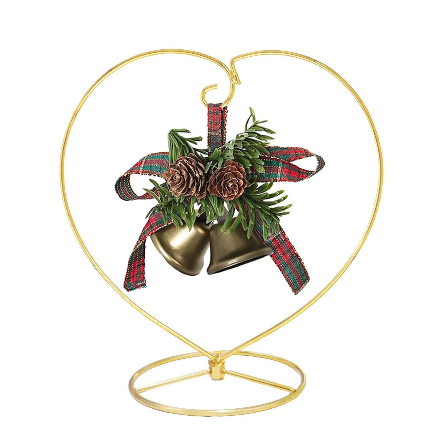 Fosinz 9 Inch Gold Ornament Display Stand, Metal Ornament Hanger Stand for Hanging Glass Globe, Air Plant Terrarium, Witch Ball, Christmas Ornament and Home Wedding Decoration (Gold)