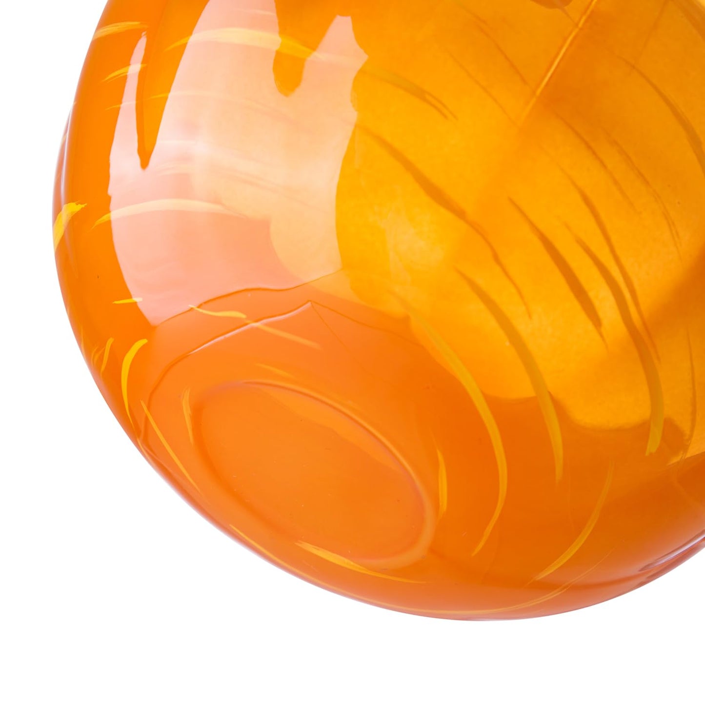 Crystal Pumpkin Jar with Cover, Glass Decorative Wedding Candy Bowl Snack Candy Dish Storage with Lid Organizer Canisters Home Decor Fall Thanksgiving Halloween Party Centerpieces (L, Orange)