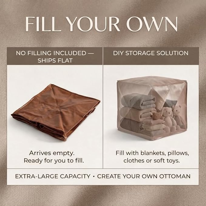 SOFTSOUL DIY Fillable Storage Ottoman – Stuff