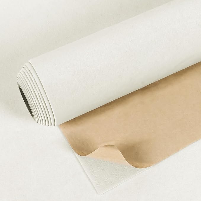 VEELIKE Self Adhesive Off-White Velvet Drawer Liner