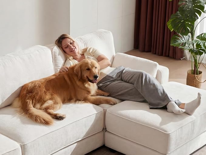 Vipbear 160" Oversized Modular Sectional Sofa, U Shaped Couch Set