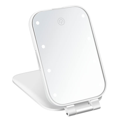 Conair Lighted Makeup Mirror, LED Vanity Mirror, 12X Magnifying Mirror, Compact Travel Mirror with Suction Cup, Battery Operated in White