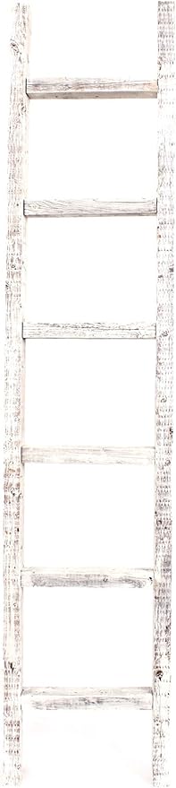 BARNWOODUSA Rustic Decorative Ladder
