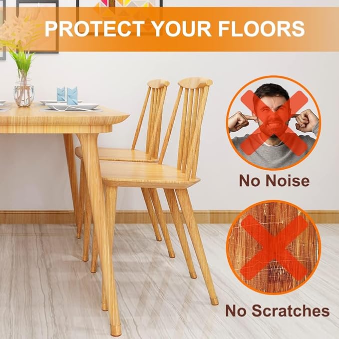 24 Pcs Chair Leg Floor Protectors