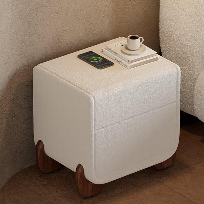 homary Smart Boucle Nightstand